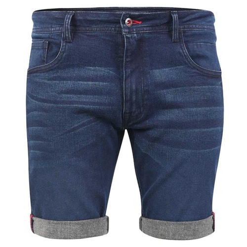 D555 Brentwood Stretch Denim Shorts Dark Blue